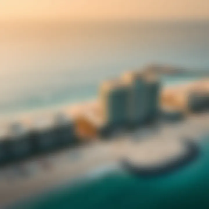 Aerial View of Jumeirah Beach 2 Aerial view of Jumeirah Beach 2 showcasing luxurious properties and vibrant beachfront activities