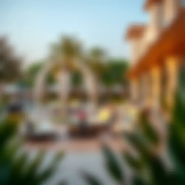 Outdoor Spaces at Jumeirah Islands Pavilion Elegant outdoor spaces designed for relaxation and community engagement