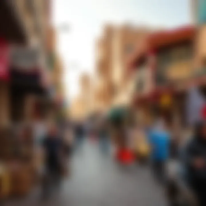 Cultural Vibrancy of Khalidiya Vibrant street life in Khalidiya showcasing local culture
