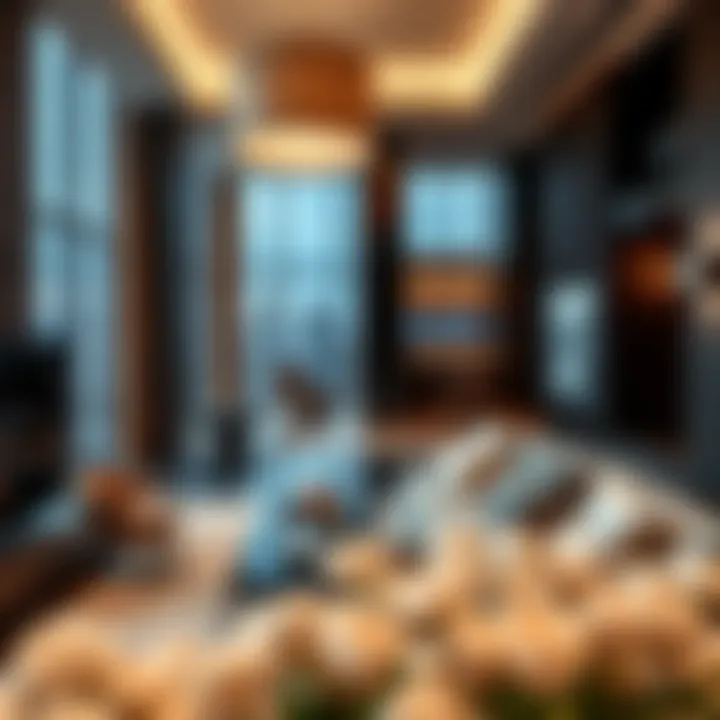 Luxury Interior Design of Lake City Tower Interior design features within Lake City Tower, exemplifying luxury living