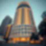 Stunning architectural facade of Marina Pinnacle Tower