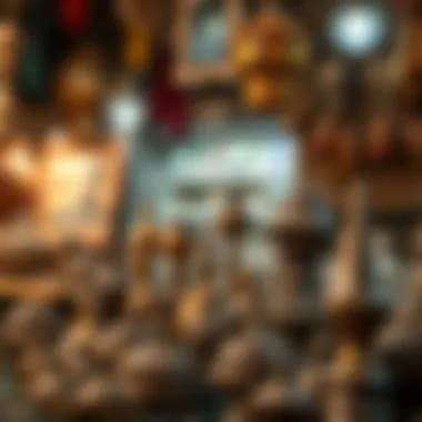 Cultural Heritage: Artifacts of Meena Bazaar Cultural artifacts displayed in a shop
