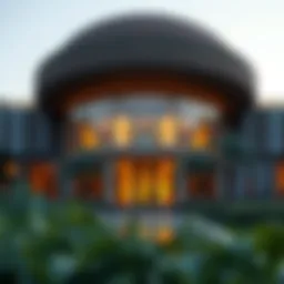 Stunning architecture of Nad Al Sheba Gardens