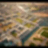 Aerial view of Nad Al Shiba showcasing its residential properties