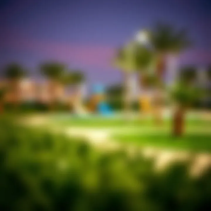 Outdoor Amenities in Nad Al Shiba's Community Park Community park in Nad Al Shiba emphasizing outdoor amenities
