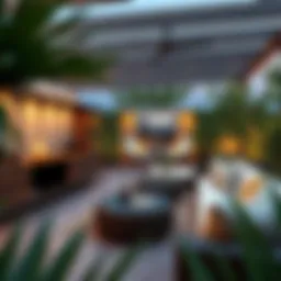 Luxurious outdoor living space at Oasis by Emaar