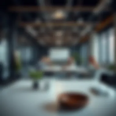 Collaborative Workspace for Creative Discussions Business meeting in a stylish office space