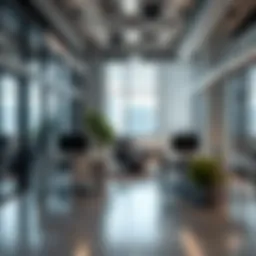 Modern office interior in Dubai Design District