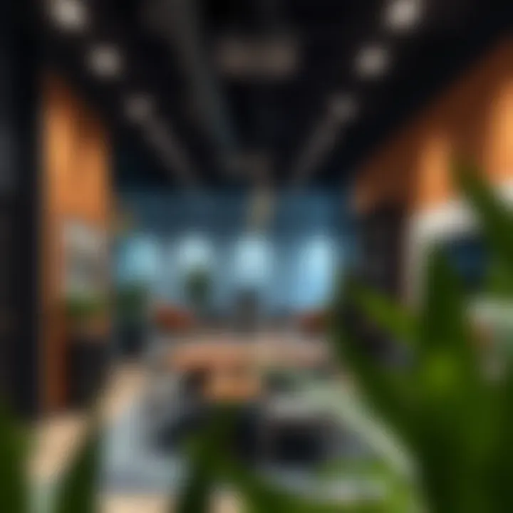 Contemporary Office Interiors in Al Qusais Modern office interiors highlighting workspace design