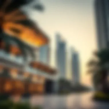 Modern architectural design elements of Palm Tower