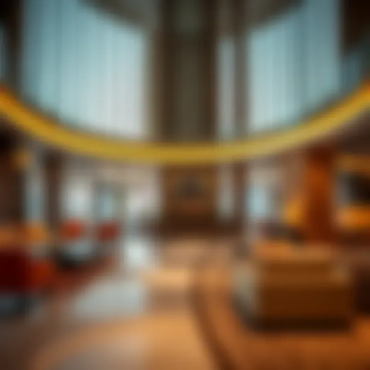 Interior luxury of Palm Tower showcasing opulent amenities