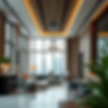 Modern Real Estate Office Interior Interior of a contemporary real estate office with elegant design