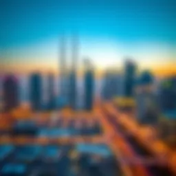 Stunning skyline view of Dubai showcasing modern real estate offices