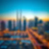 Dubai Skyline and Real Estate Stunning skyline view of Dubai showcasing modern real estate offices