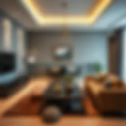 Elegant living space in a rental apartment