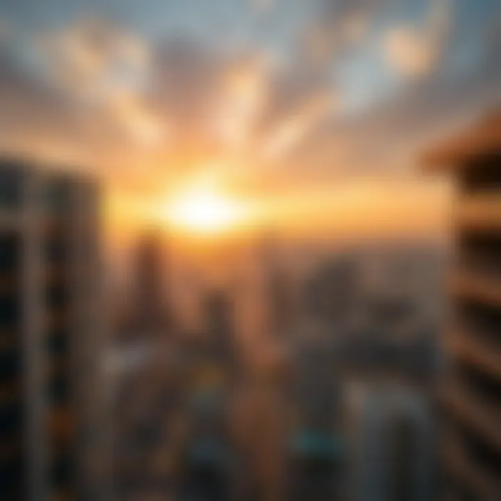 Breathtaking Cityscape from Apartment Scenic view from a high-rise apartment