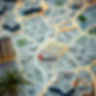 Neighborhoods of Dubai: A Rental Overview Map highlighting different neighborhoods in Dubai