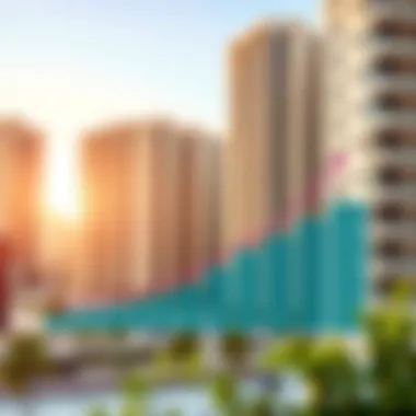 Trends in Rental Prices for 1 BHK Flats in Dubai Graph depicting rental price trends in Dubai