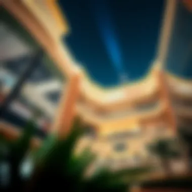 Architectural Beauty in Dubai Hills Architectural beauty of a shopping center in Dubai Hills