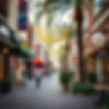 Vibrant Retail District of Dubai Hills Vibrant retail district in Dubai Hills showcasing diverse shops and cafes