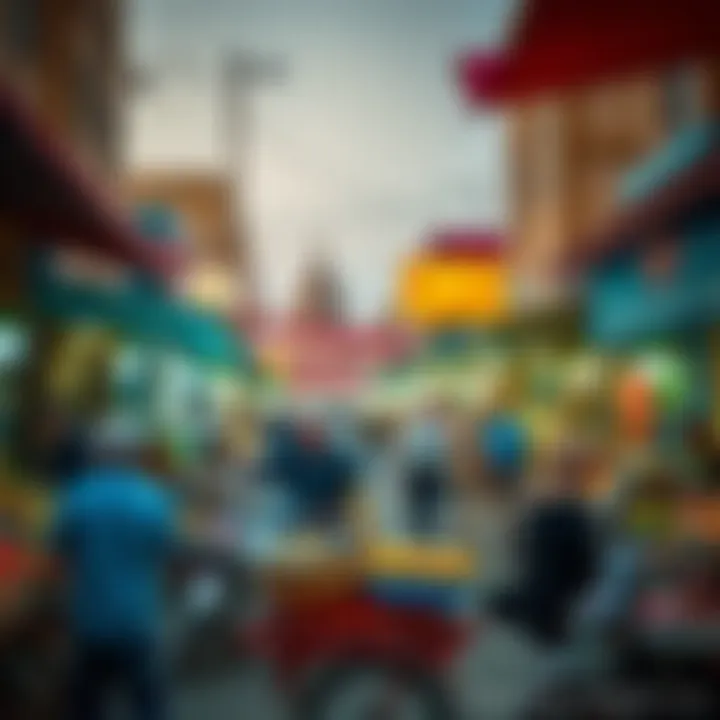 Al Barsha Local Market Local market scene in Al Barsha highlighting community life and culture