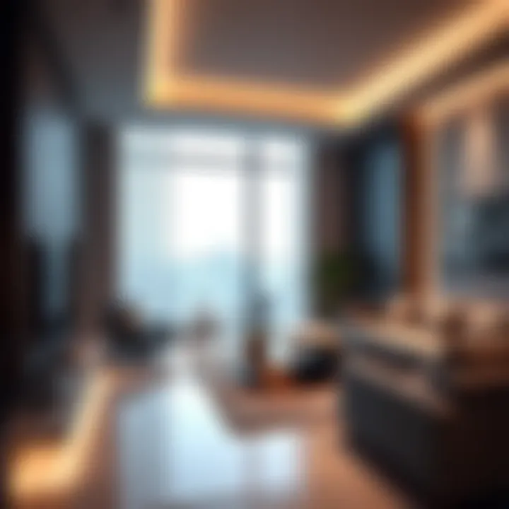 Contemporary Interiors of Saba 1 Tower Modern living space within Saba 1 Tower