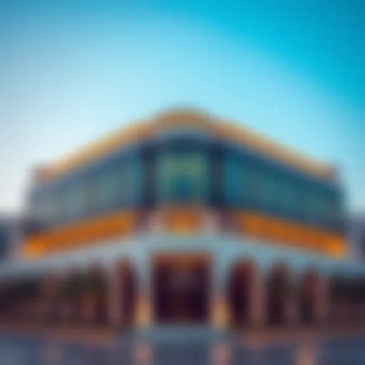 Architectural Marvel of Saleh Bin Lahej Majan Building Stunning architectural design of Saleh Bin Lahej Majan Building showcasing modern aesthetics.