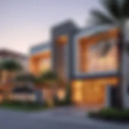 Exterior view of Samha Residence showcasing modern architecture