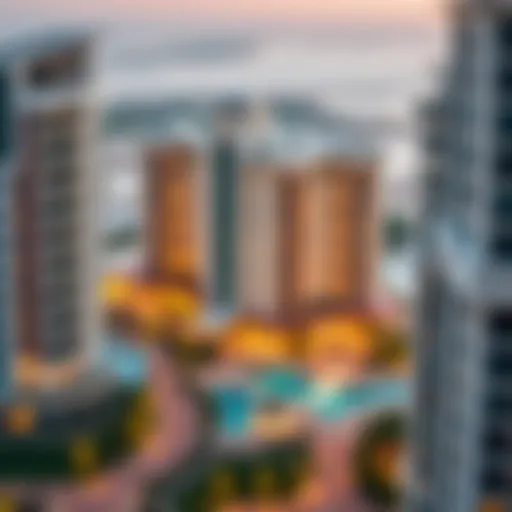 Architectural Elegance of Seven Tides Aerial view of Seven Tides showcasing architectural elegance