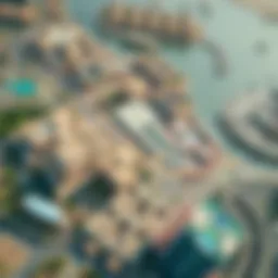 Aerial view of Sharjah Aljada showcasing its urban landscape