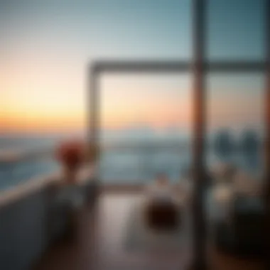 Stunning Skyline Views from Studio Flats View of Burjuman skyline from a studio flat balcony