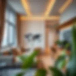 Modern studio apartment interior showcasing smart design