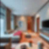 Sleek and Modern Studio Flat Interiors Modern studio flat interiors in Burjuman