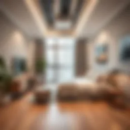 Modern studio room design with urban aesthetics