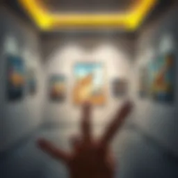 Contemporary art installation showcasing local talent