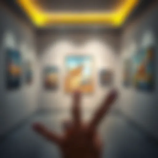 Local Talent on Display Contemporary art installation showcasing local talent