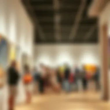 Artistic Engagement An engaging exhibition event featuring artists and attendees