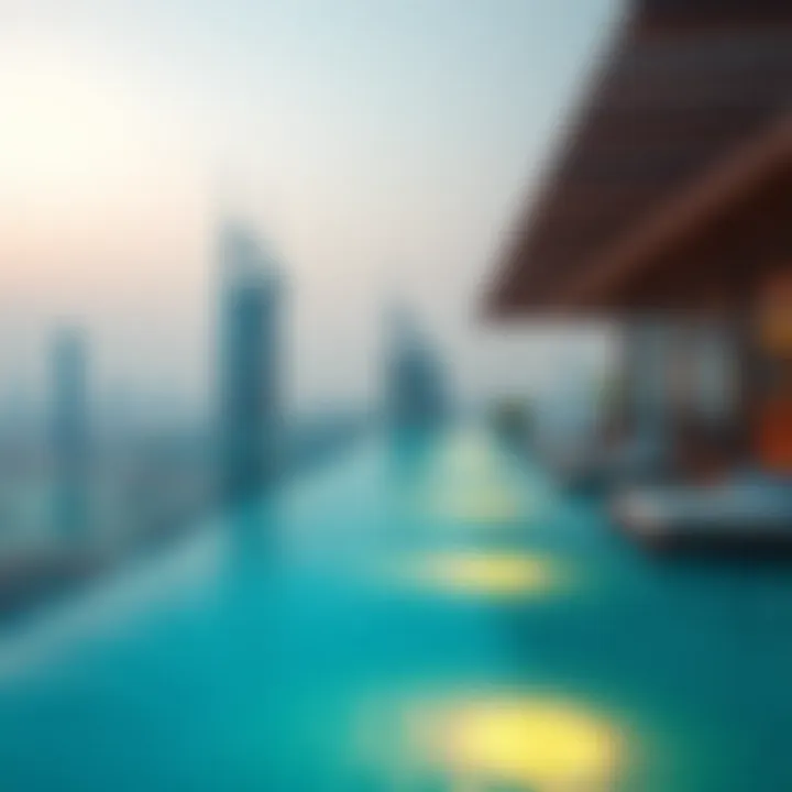 Luxurious Infinity Pool with Breathtaking Views Luxurious infinity pool overlooking the Dubai skyline