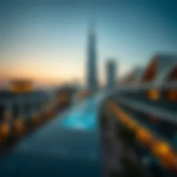 Stunning architectural view of Dubai Star