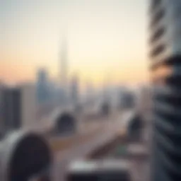 Aerial view of Dubai's skyline showcasing modern architecture