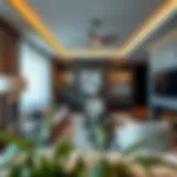 Modern Elegance in Dubai's Furnished Apartments Luxurious furnished apartment interior showcasing modern decor