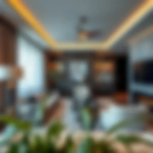 Modern Elegance in Dubai's Furnished Apartments Luxurious furnished apartment interior showcasing modern decor