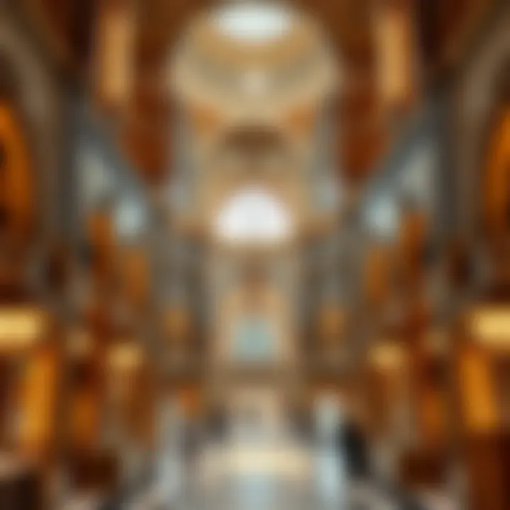 Intricate Architectural Design of the Golden Souk A breathtaking view of the Golden Souk's intricate architecture