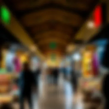 The Lively Atmosphere of the Golden Souk A vibrant marketplace bustling with activity and rich cultural ambiance