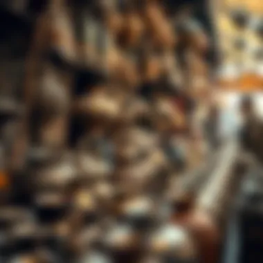Artifacts and traditional crafts on display, reflecting the cultural heritage of the region.
