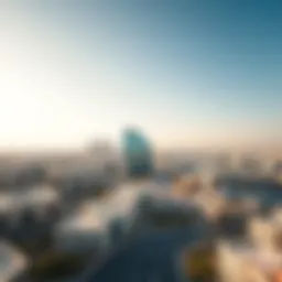 Aerial view of Al Barsha showcasing modern architecture