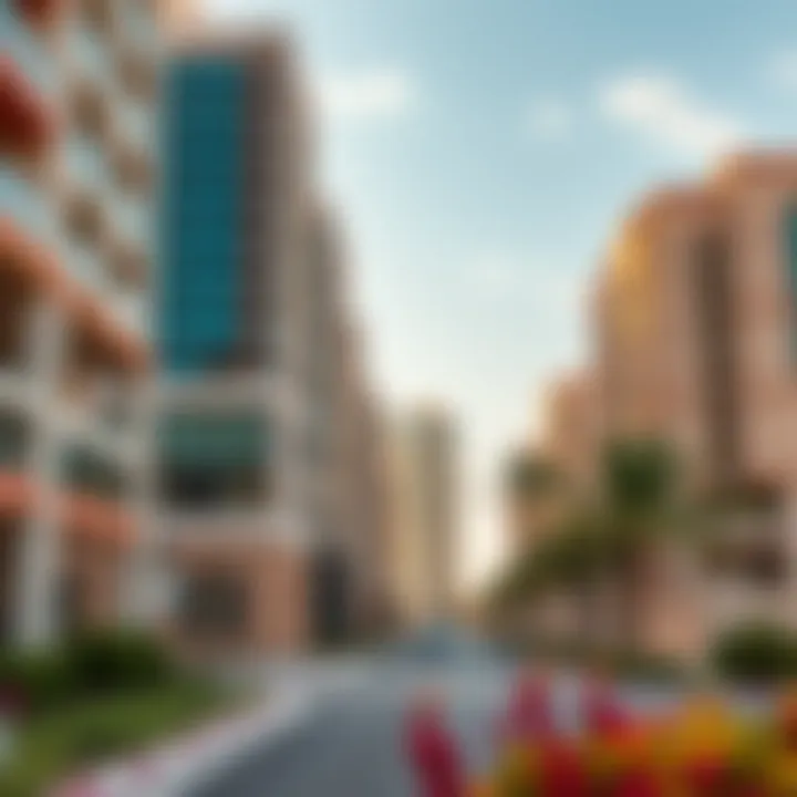 Residential Buildings in Al Barsha Modern residential buildings in Al Barsha reflecting real estate trends