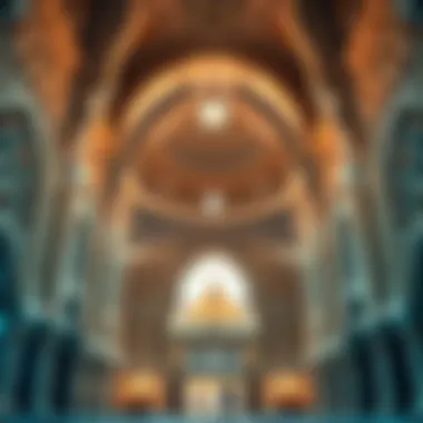 Intricate Interior Designs of Juma Al Majid Interior view highlighting the intricate design elements of the building