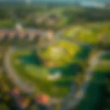 Aerial View of Damac Golf Greens Aerial view of Damac Golf Greens showcasing lush landscapes