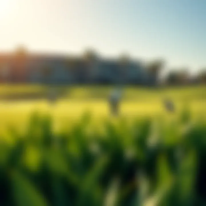 Golfers at Damac Golf Greens Golfers enjoying a sunny day on the green